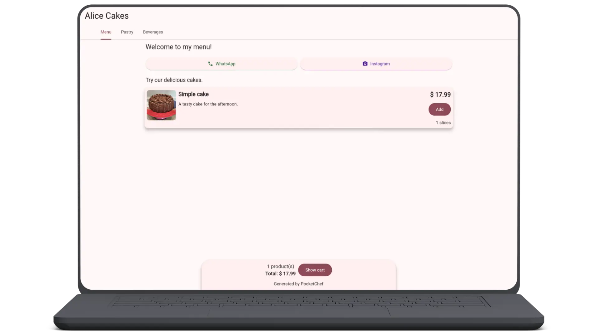 Digital Menu